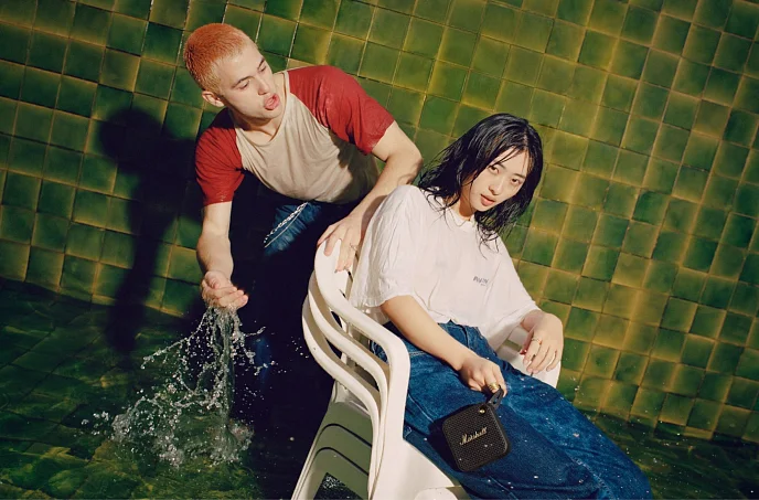 Портативная колонка Marshall Willen Black & Brass - рис.7