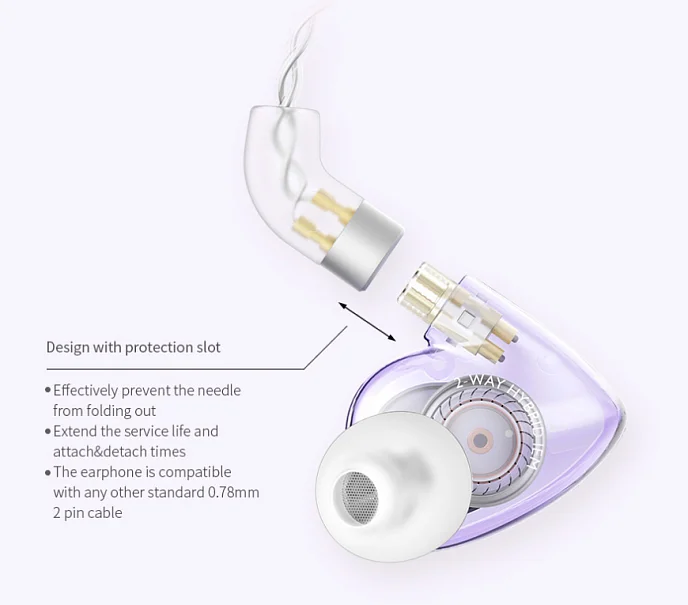 Наушники SIMGOT EM2 Transparent - рис.2