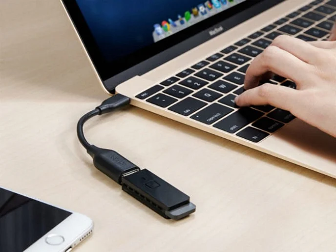 Кабель Anker Powerline USB-C - USB-A 82mm Black - рис.1