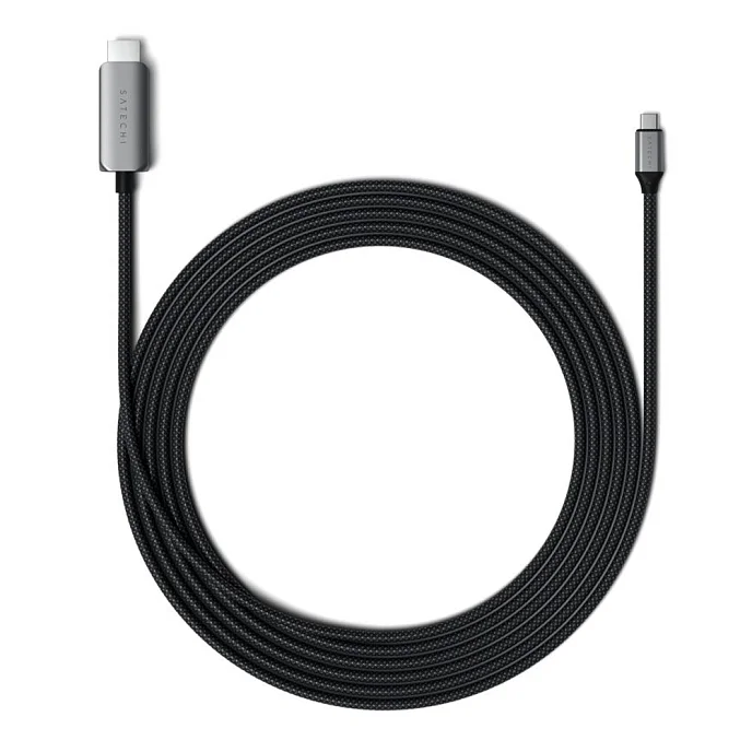 Кабель Satechi USB-C To HDMI 2.1 8K Cable Space Grey - рис.0