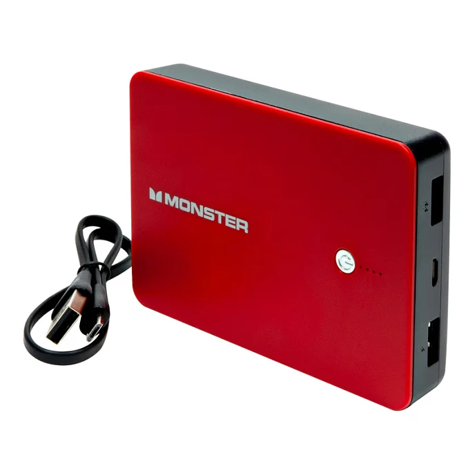 Внешний аккумулятор Monster Power Bank 10000mAh red - рис.2