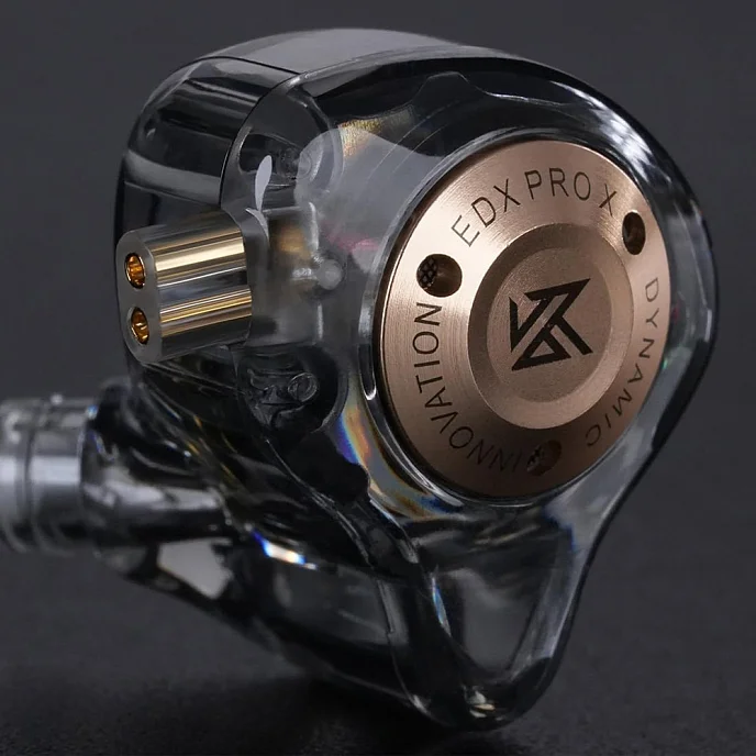Наушники внутриканальные KZ EDX PRO X with mic Gray - рис.1