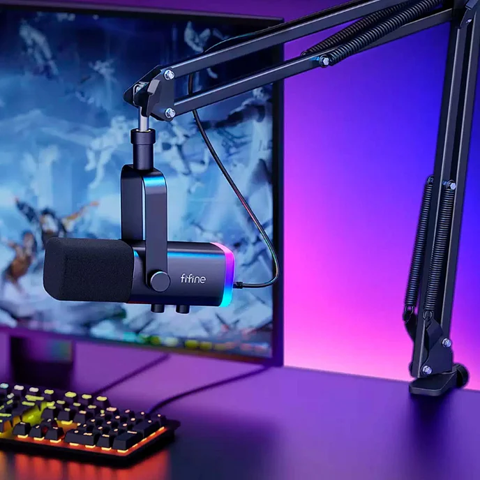 Микрофон для стриминга и игр Fifine AM8T Black - рис.3