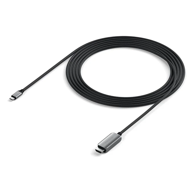 Кабель Satechi USB-C To HDMI 2.1 8K Cable Space Grey - рис.1
