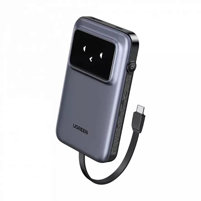 Портативный аккумулятор Ugreen PB511 (35603B) UNO 10000mAh Quick Charging 30W Grey - рис.0