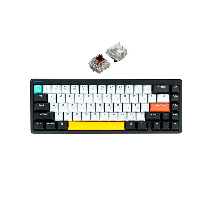 Клавиатура NuPhy Halo65 Brown Switch Matte Black - рис.0
