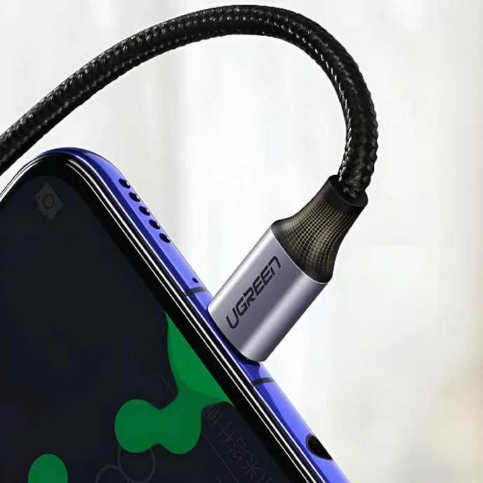 Кабель Ugreen US255 USB-C - USB-C Black/Grey 1m - рис.9