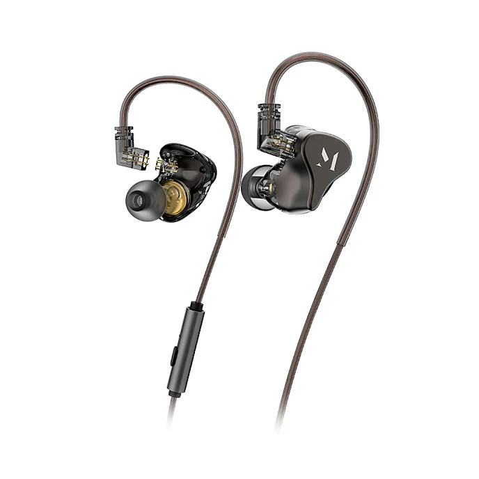 Наушники внутриканальные Music Public Kingdom IEM110M With Mic Dark Grey - рис.0