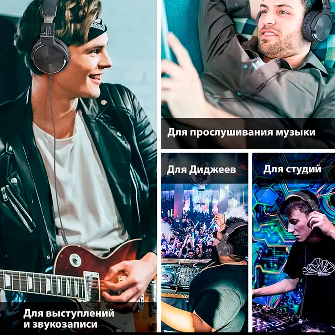 Наушники полноразмерные OneOdio Studio Pro 20 Grey/Golden - рис.8