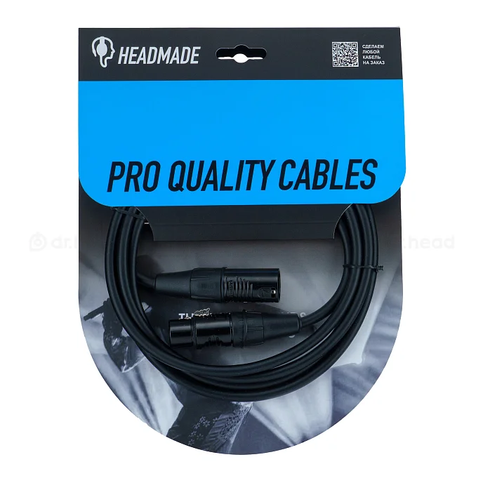 Кабель HeadMade Pro XLR-M - XLR-F 2m - рис.0