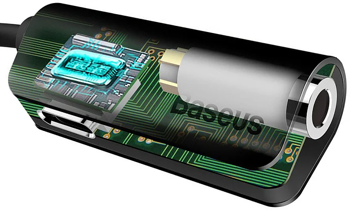 Адаптер Baseus L32 Lightning-3.5mm/Lightning Adapter Black - рис.4