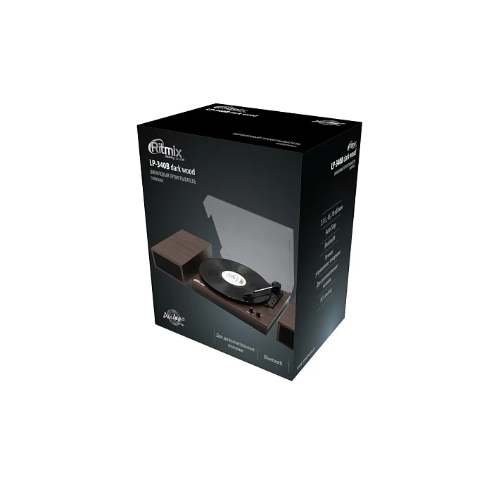 Проигрыватель винила Ritmix LP-340B Dark Wood - рис.3