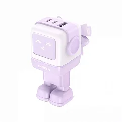 Зарядное устройство UGREEN CD361 Nexode RG 65W Robot GaN EU Purple