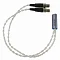 Dekoni Audio Postsplit XLR-mini Silver Braided
