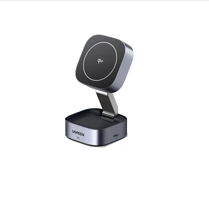 Зарядное устройство UGREEN W702 2-in-1 Magnetic Grey - рис.0