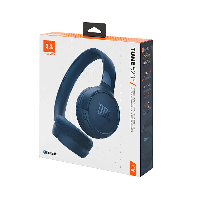 Беспроводные наушники JBL Tune 520BT Blue - рис.8