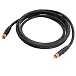 Кабель HeadMade Pro for Subwoofer RCA - RCA Black 5m - рис.1