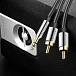 Кабель Vention 3.5mm Male - 2RCA Male Black 3m - рис.1