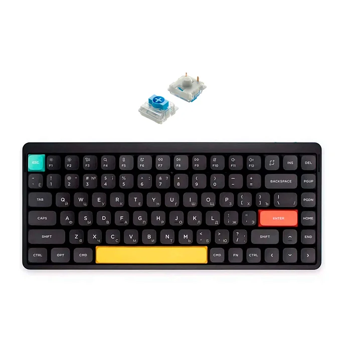 Клавиатура NuPhy Air75 V2 Blue Switch Basalt Black - рис.0
