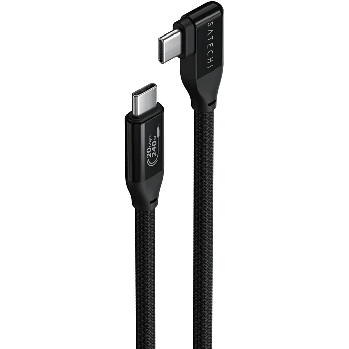 Кабель Satechi Right Angle PD USB-C - USB-C Black - рис.2