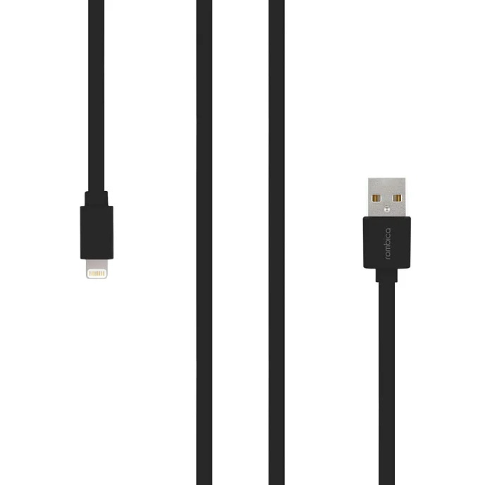 Кабель Rombica Digital MR-01 Lightning Black - рис.0