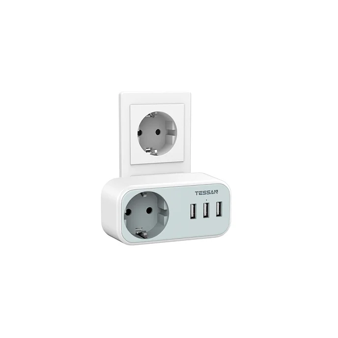 Сетевой фильтр Tessan TS-329 Grey - рис.1