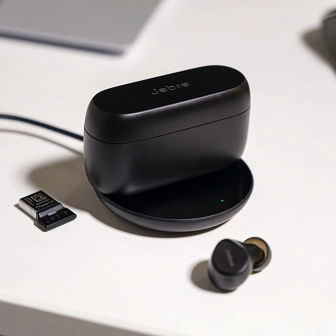 Беспроводные наушники Jabra Evolve2 Buds USB-A MS Wireless Charging Pad Black - рис.3