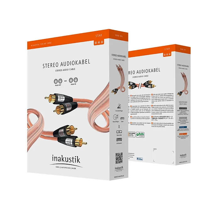 Кабель Inakustik Star Audio Cable, RCA, 1.5 m - рис.1