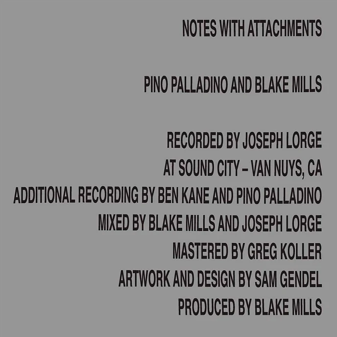 Пластинка Pino Palladino and Blake Mills - Notes With Attachments LP - рис.0
