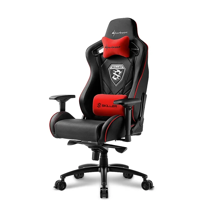 Компьютерное кресло Sharkoon Skiller SGS4 Red Black - рис.0