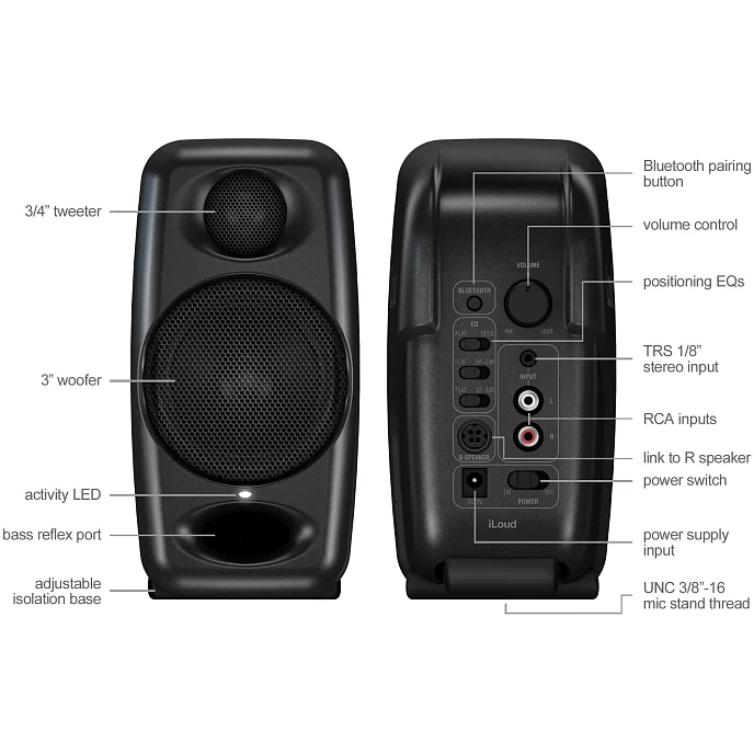 Студийный монитор IK Multimedia iLoud Micro Monitor Black - рис.9