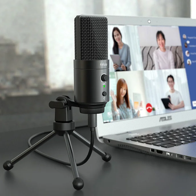 Микрофон для стриминга и игр Fifine F4 Black - рис.1