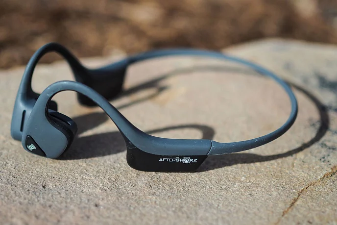 Беспроводные наушники AfterShokz Trekz Air AS650SG Slate Grey - рис.5