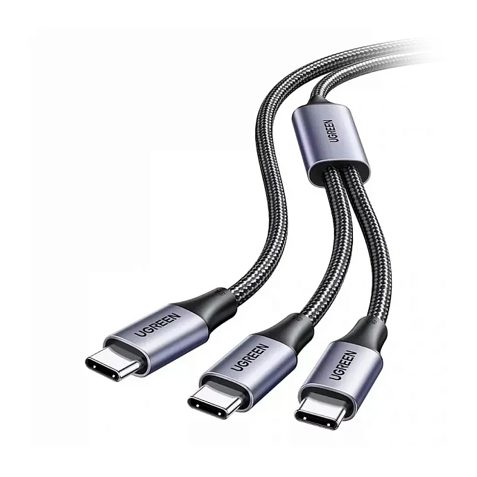 Кабель Ugreen US561 2-in-1 Charging USB-C - 2USB-C 1.5m - рис.0