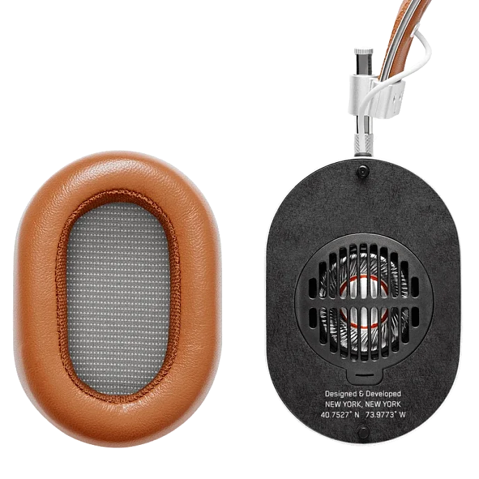 Беспроводные наушники Master & Dynamic MH40 Wireless silver/brown - рис.2