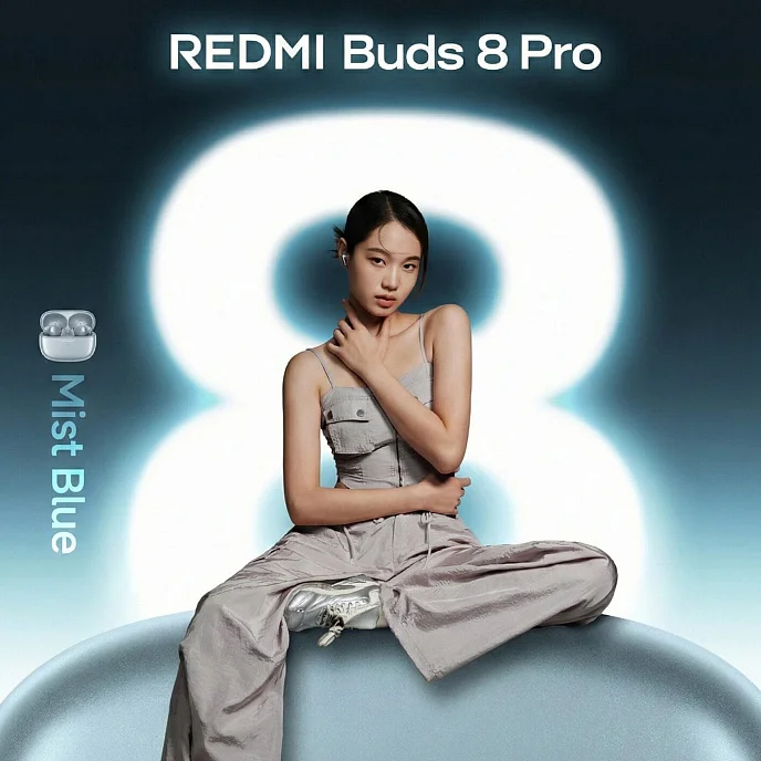 Беспроводные наушники Xiaomi Redmi Buds 8 Pro Glacier Blue - рис.10
