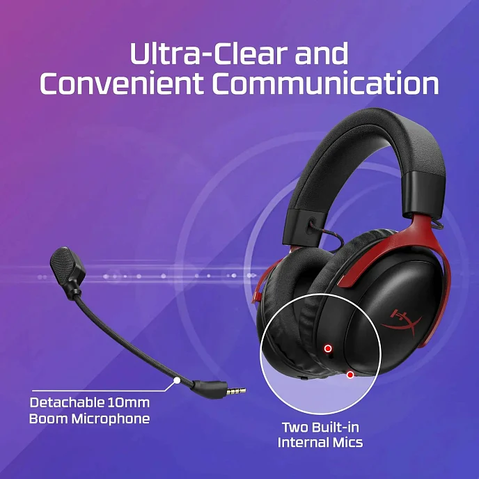 Игровая гарнитура HyperX Cloud III S Wireless Black/Red - рис.9