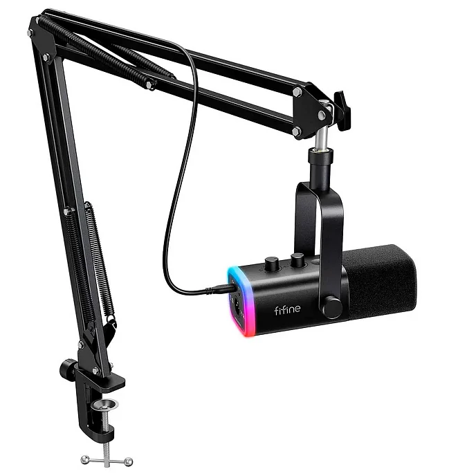 Микрофон для стриминга и игр Fifine AM8T Black - рис.0