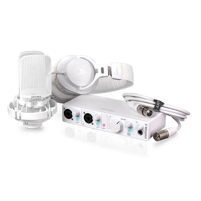 Комплект для звукозаписи Arturia MiniFuse Recording Pack White - рис.0