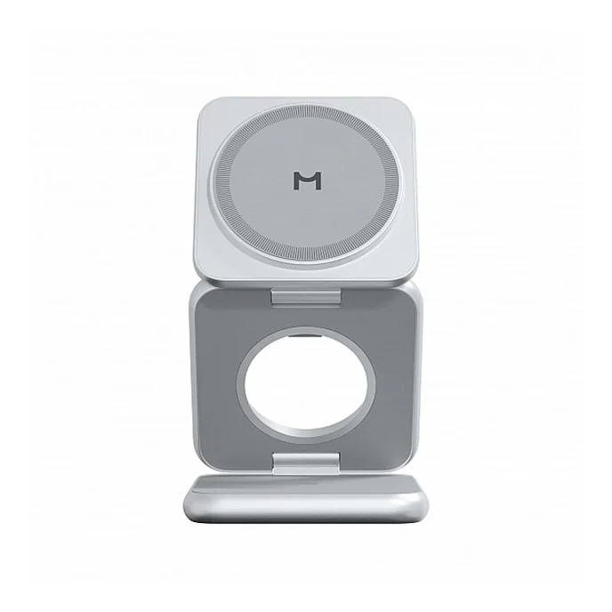 Беспроводная зарядка Magssory Fold for Samsung Silver - рис.0