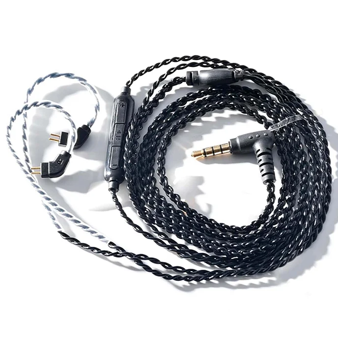 Кабель Celest Jimo Black 2pin 0.78 3.5mm 1.2m - рис.1