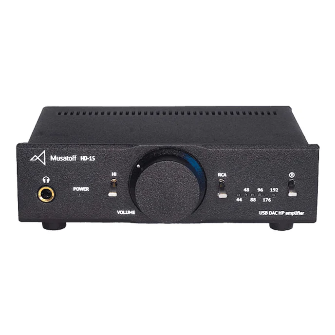 Усилитель для наушников с ЦАП Musatoff HD-15 Black - рис.0