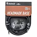 Кабель HeadMade Base XLR-f - 6.3mm male stereo Black 3m - рис.1