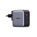 Сетевое зарядное устройство Ugreen CD296 65W USB-A + USB-C GaN Grey - рис.1