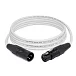 Кабель HeadMade Pro XLR-F - XLR-M White 3m - рис.0