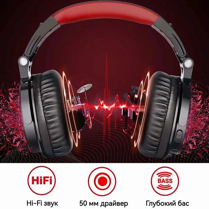 Беспроводные наушники OneOdio Pro-M Black - рис.1