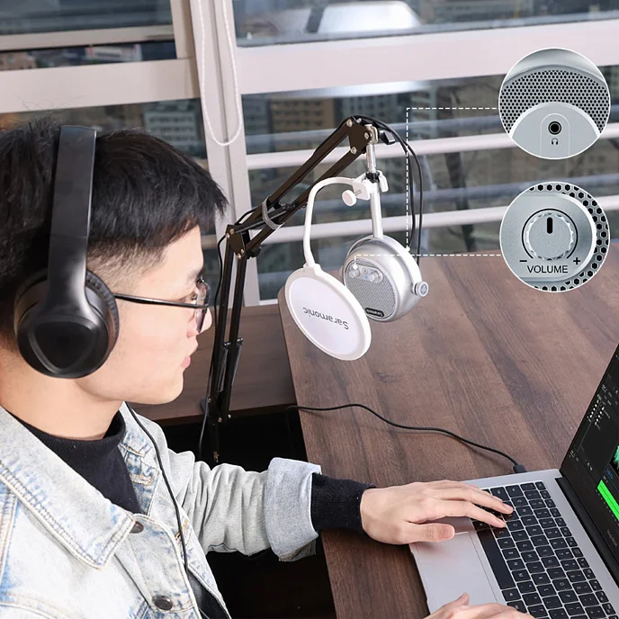USB-микрофон Saramonic Xmic Z4 Silver - рис.7
