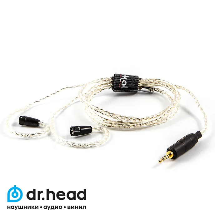 Кабель Labkable Silver Galaxy 4 wire for Sennheiser IE80 2.5mm - рис.0