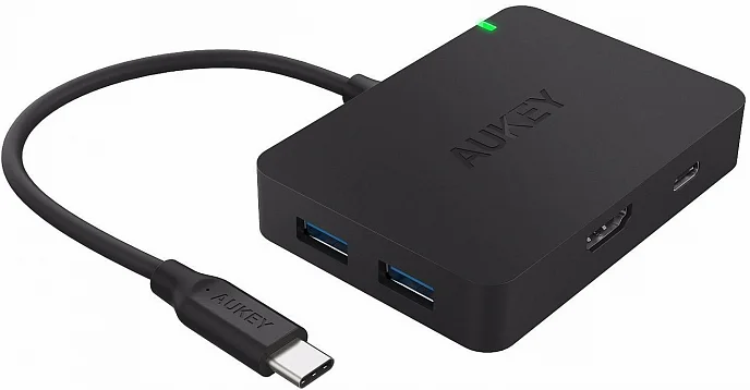 USB HUB Aukey USB-C Hub with HDMI/4 USB 3.0 - рис.1
