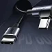 Кабель Ugreen US255 USB-C - USB-C Black/Grey 1m - рис.1 Кабель Ugreen US255 USB-C - USB-C Black/Grey 1m - рис.1